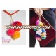 pom pom keychain/key chain