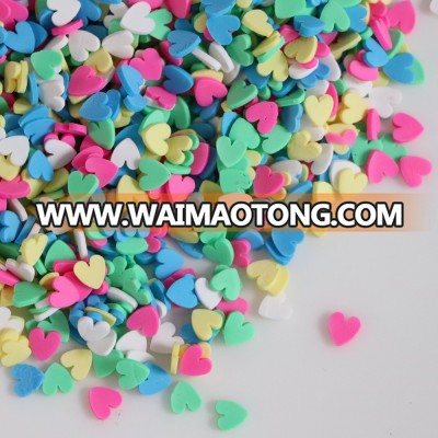 Polymer Clay Slice 6mm Heart Shape Embellishment Decoration Materials Polymer Clay Sprinkles