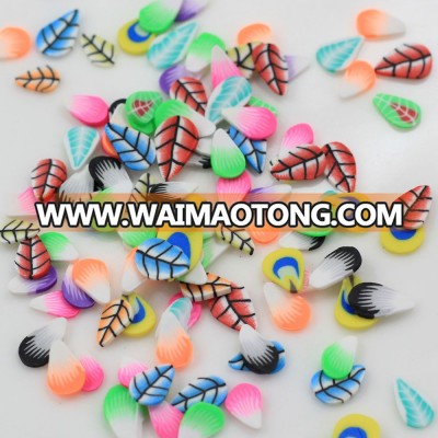 Fimo Canes 3D Fimo Stickers For Nail Art Decorations Polymer Clay Fruits Feathers Nails Slices Fimo Clay Canes