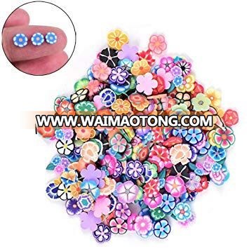 Many Designs Nail Art 3d Fimo Flower Slices Polymer Clay Nail Designs Stickers For Manicure Decorations