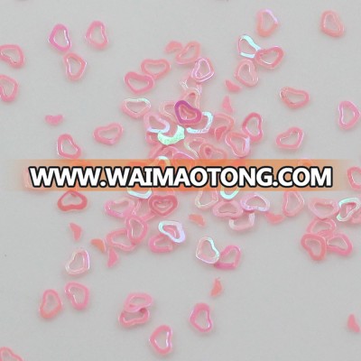 Wholesale 4mm Glitter Powder Heart Nail Art Sequins Tip Rhinestone Manicure Nail Sticker