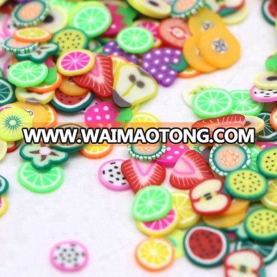 Wholesale 3D Nail Art Fruit Fimo Slices Polymer Clay DIY Slice Decoration Nail Stickers