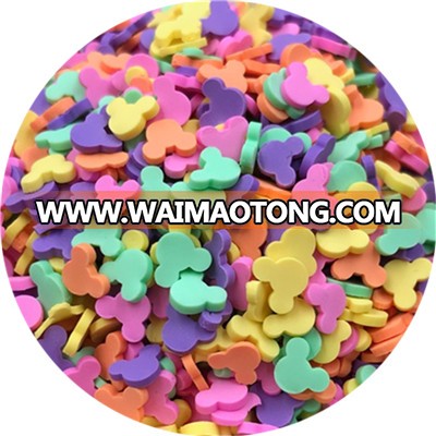 Cute Multi Color Mouse Polymer Clay Sprinkles Sweets Decor Parts Clay Flatback Cabochon Simulation Food Decoration