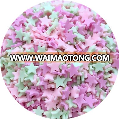 Polymer Hot Clay Sprinkles Colorful Heart Five Star Snowflakes Bow Candy Sprinkles For Crafts Making