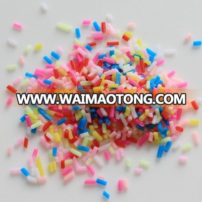 Rainbow Fimo Clay Material Simulation Chocolate Confitillo Sprinkles Sugar Needle Simulation Ice Cream Cake Decoration