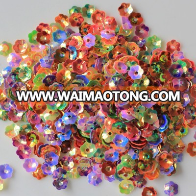 Wholesale 4MM,6MM,10mm Colorful 3D PVC Sequin Flower Paillettes For Clothing Accessories DIY Craft Jewelry Making Findings